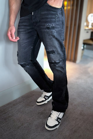 LUIGI FLARE JEAN - BLACK