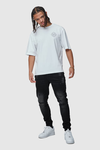 BLUEPRINT TEE - WHITE