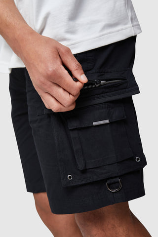 CONQUER CARGO SHORT- BLACK