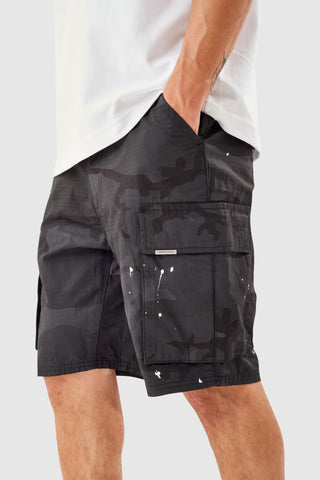 GENERAL CARGO SHORT -  BLACK CAMO