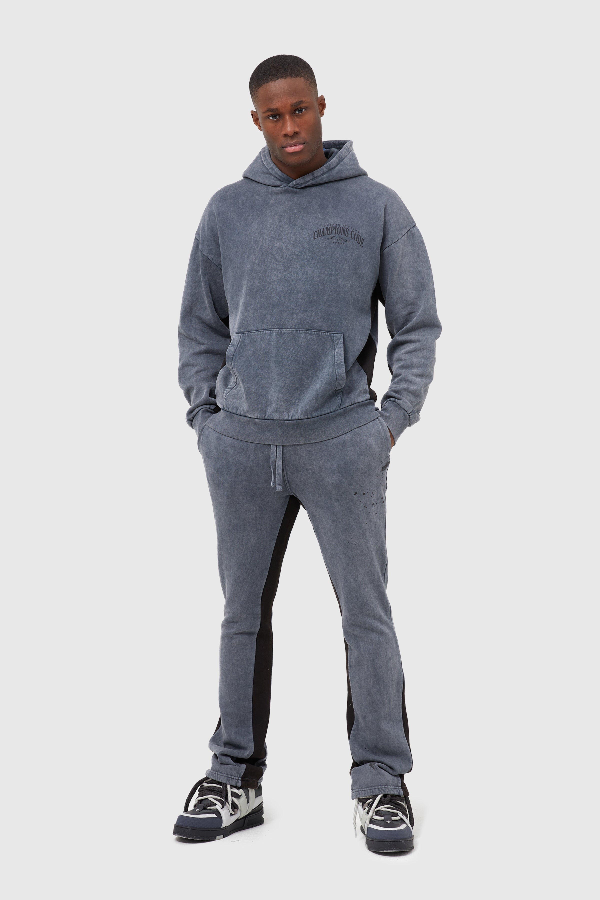 Charcoal grey hot sale tracksuit